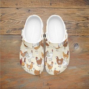 Chicken Crocs Size 7
